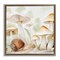 Stupell Industries Snail Among Mushrooms Floater Framed Canvas Wall Art Design by Kim Allen